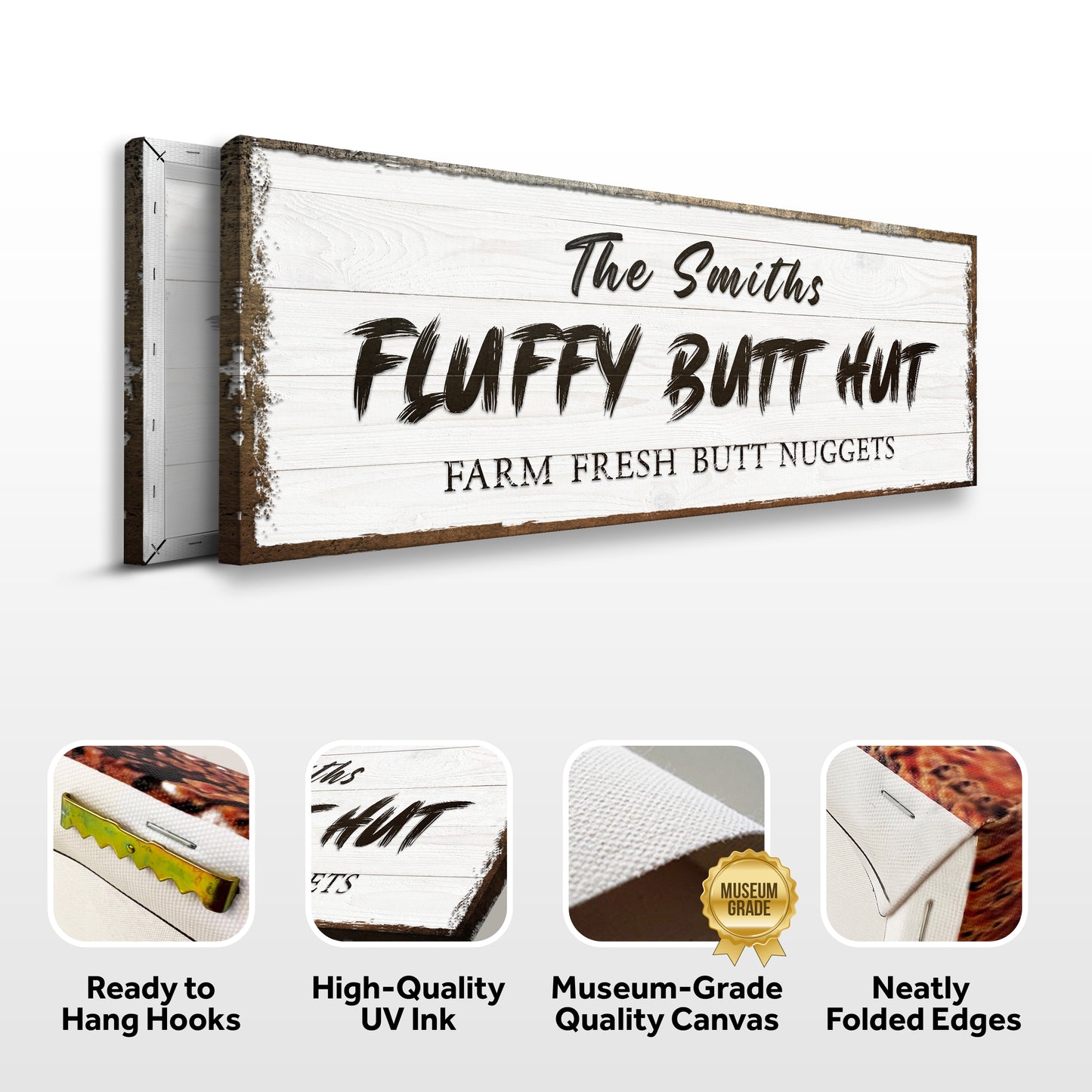Fluffy Butt Hut Sign II