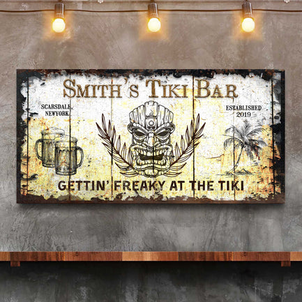 Tiki Bar Sign II Style 2 - Image by Tailored Canvases