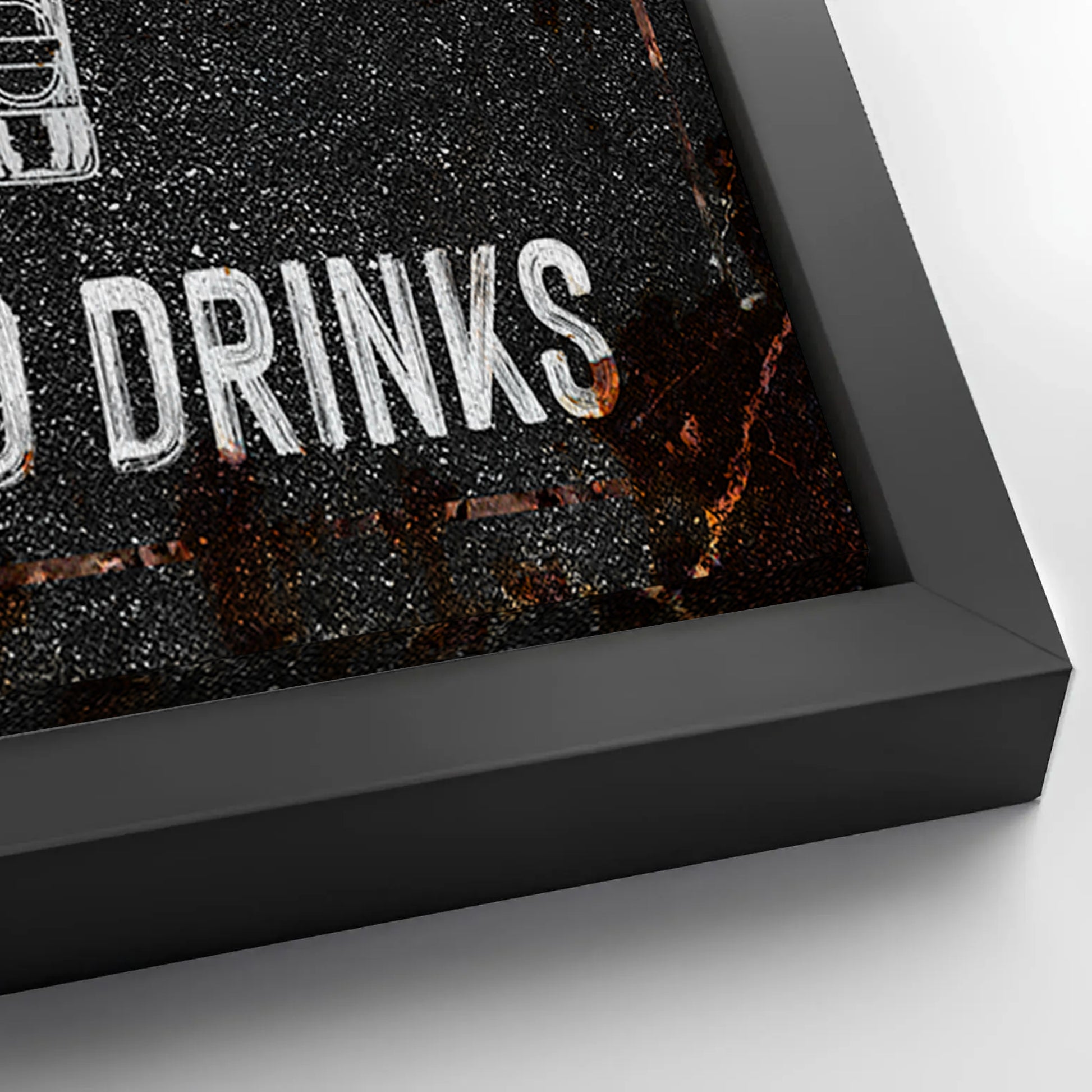 Save 33% When You Add A Frame To Your 60x30 Good Times Man Cave Sign Canvas Now