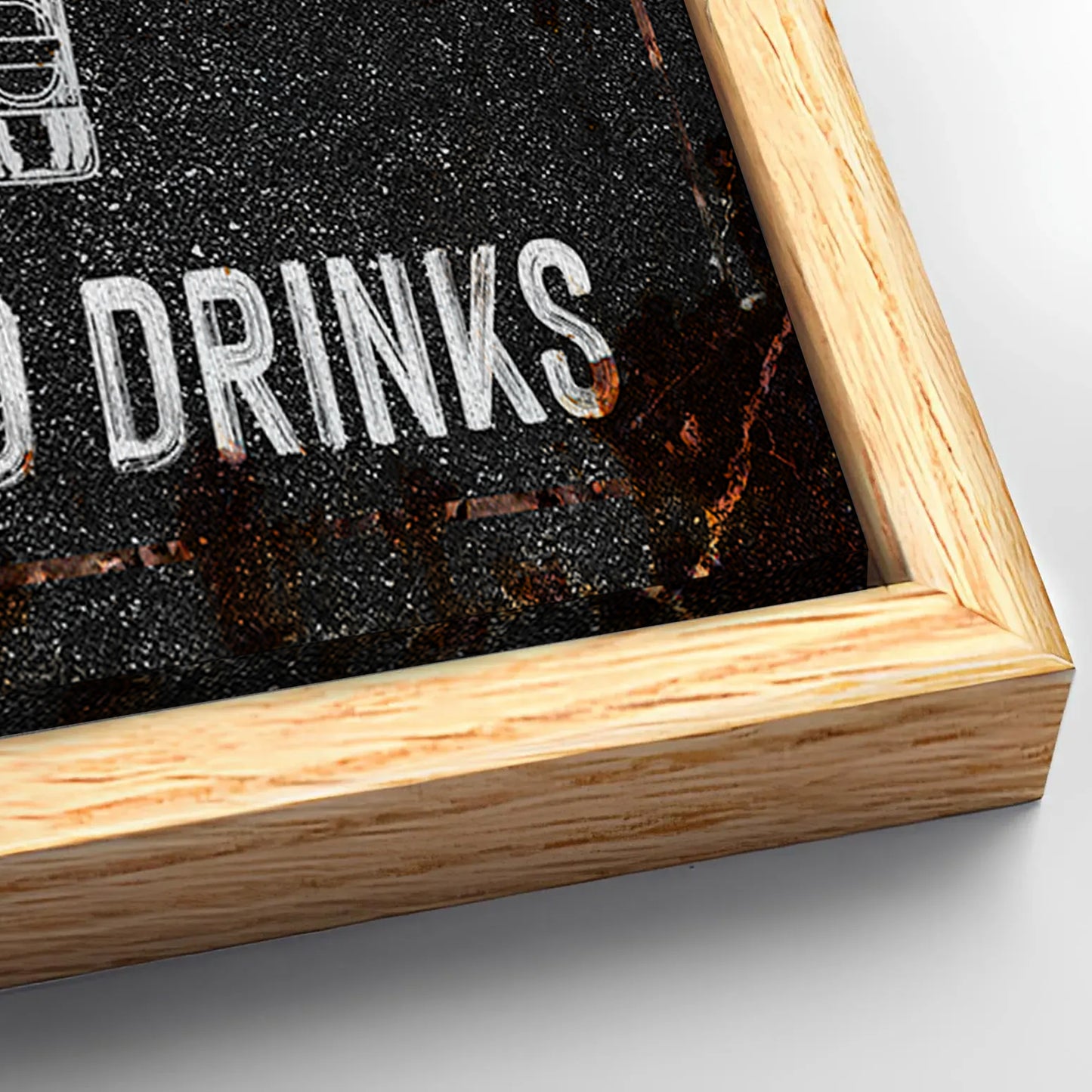 Save 33% When You Add A Frame To Your 60x30 Good Times Man Cave Sign Canvas Now