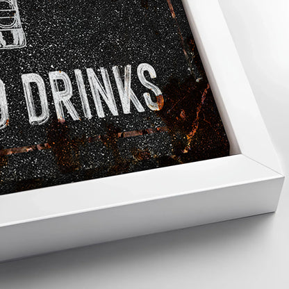 Save 33% When You Add A Frame To Your 60x30 Good Times Man Cave Sign Canvas Now