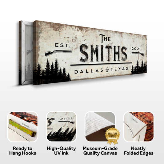 Family Forest Hunting Sign