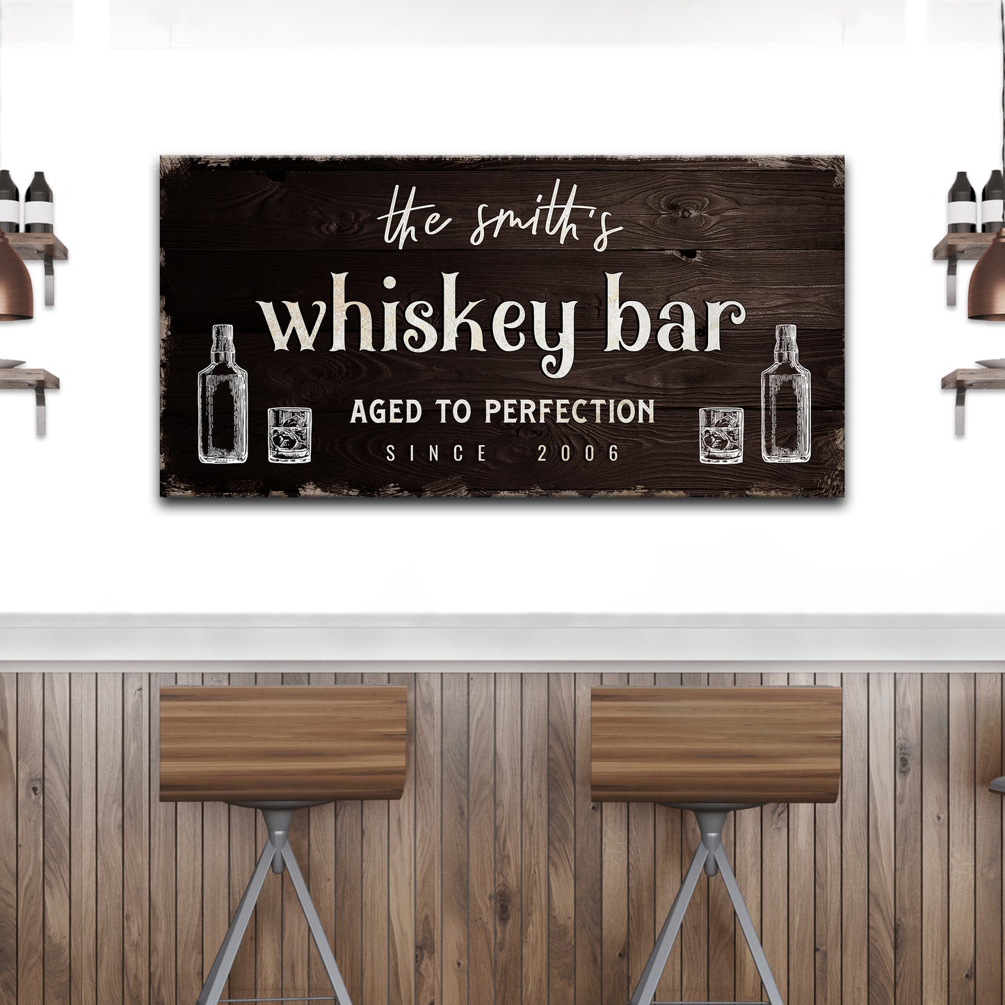 Custom Bar Signs for Home Bar: Perfect Man Cave Wall Decor and Perfect Unique Gift For Husband