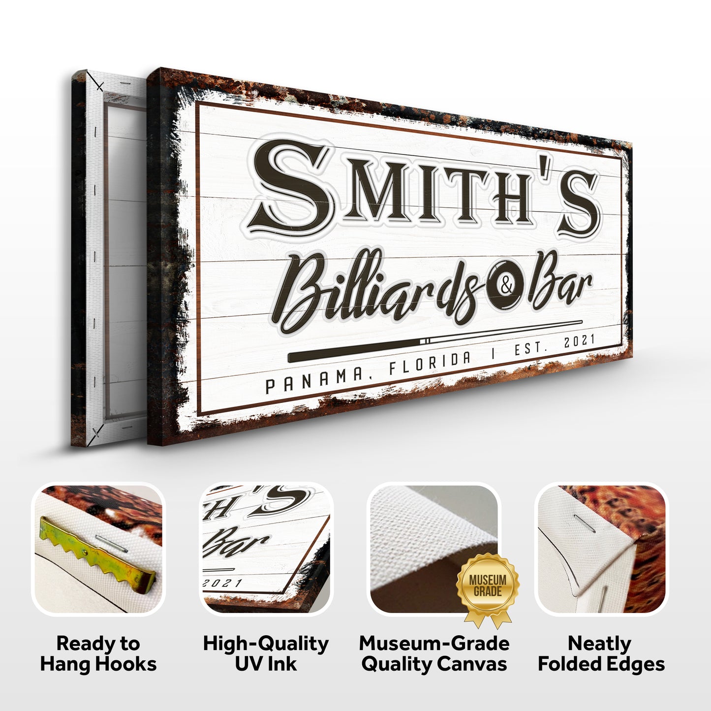 Billiards And Bar Sign (Free Shipping)