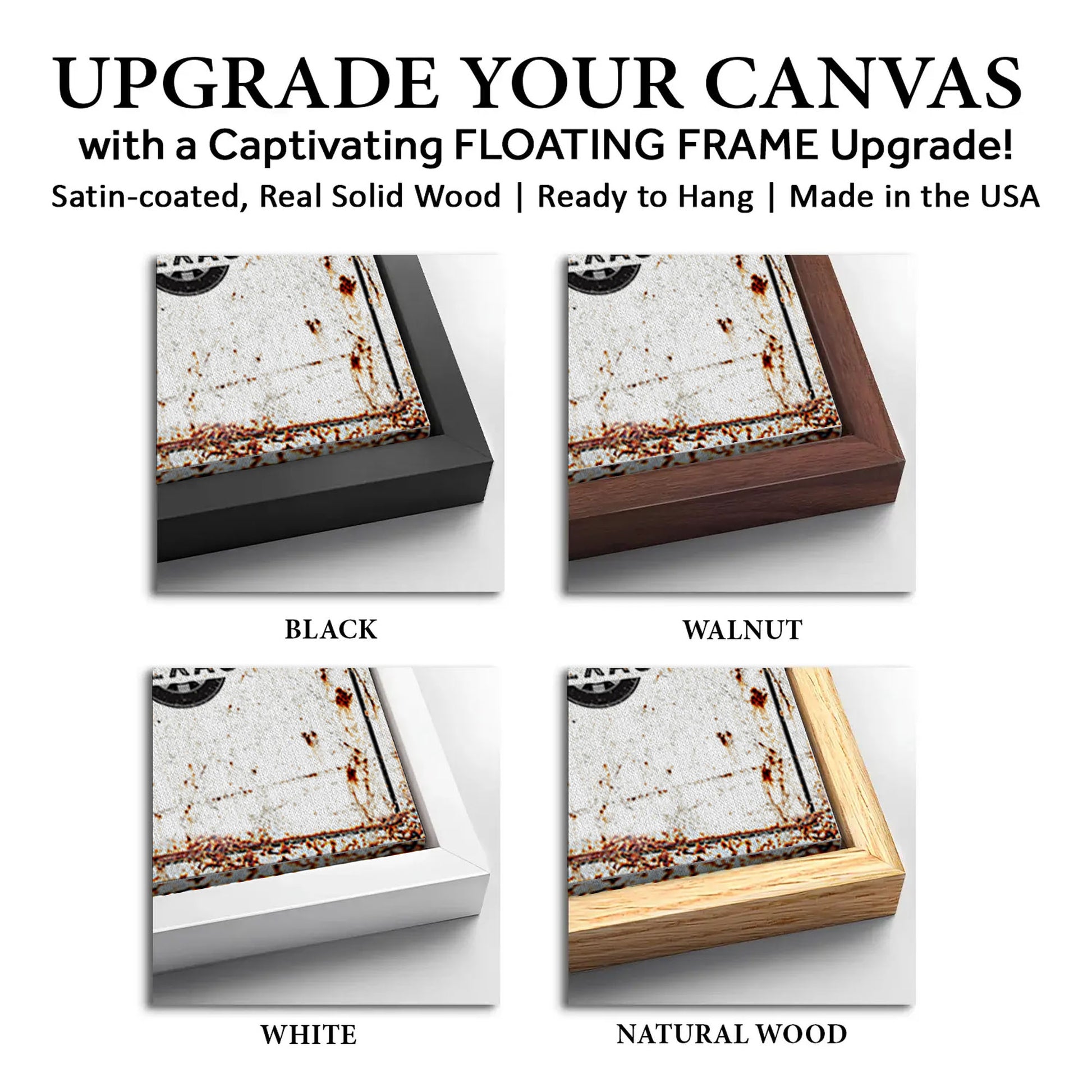 Save 33% When You Add A Frame To Your 12x36 Hangar Sign II Canvas Now