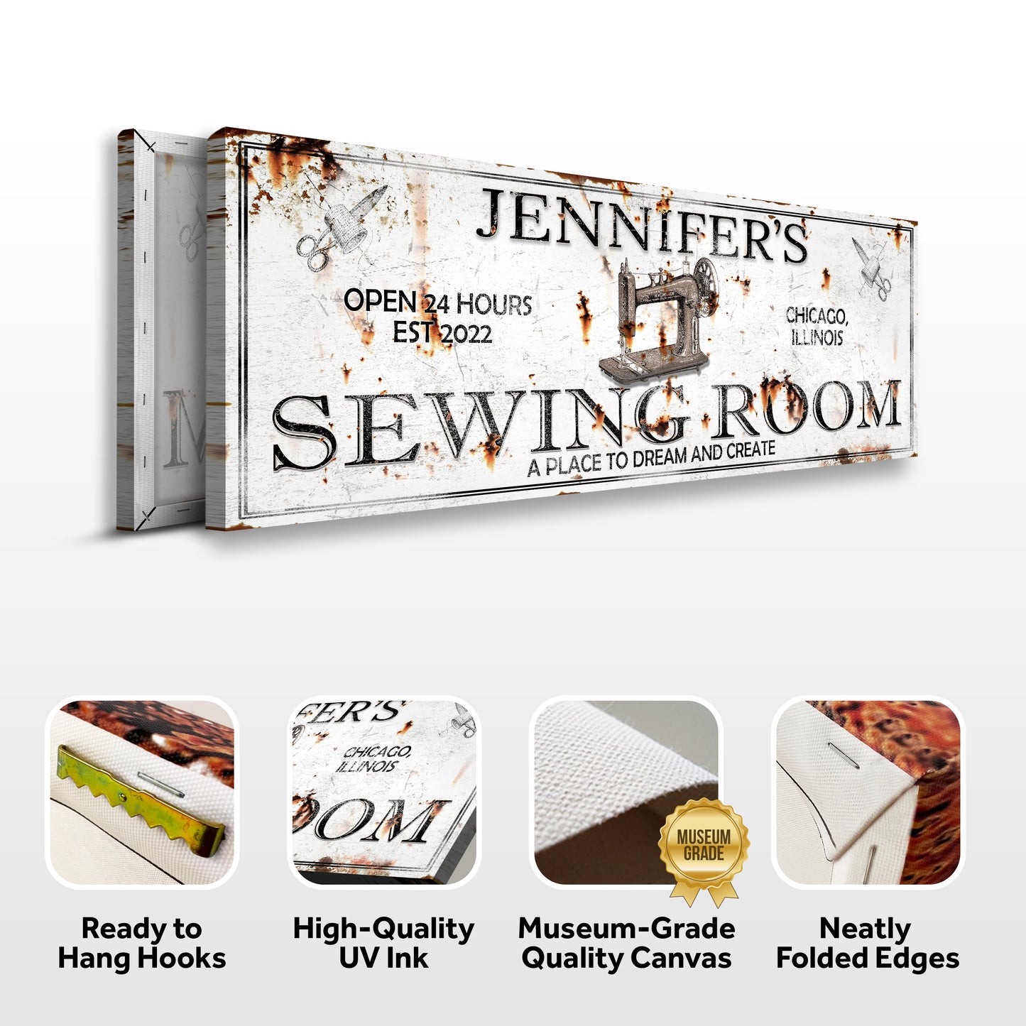 A Place To Dream And Create Sewing Room Sign