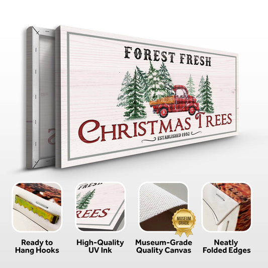 Forest Fresh Christmas Tree Farm Sign