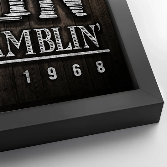 Save 33% When You Add A Frame To Your 36x24 Western Cowboy Saloon Sign Canvas Now