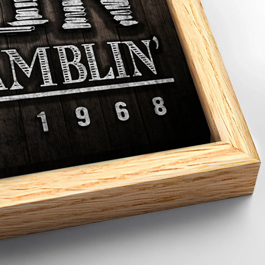 Save 33% When You Add A Frame To Your 36x24 Western Cowboy Saloon Sign Canvas Now