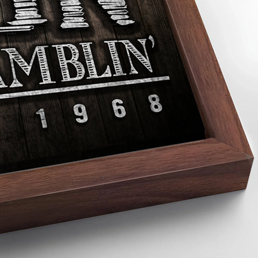 Save 33% When You Add A Frame To Your 36x24 Western Cowboy Saloon Sign Canvas Now