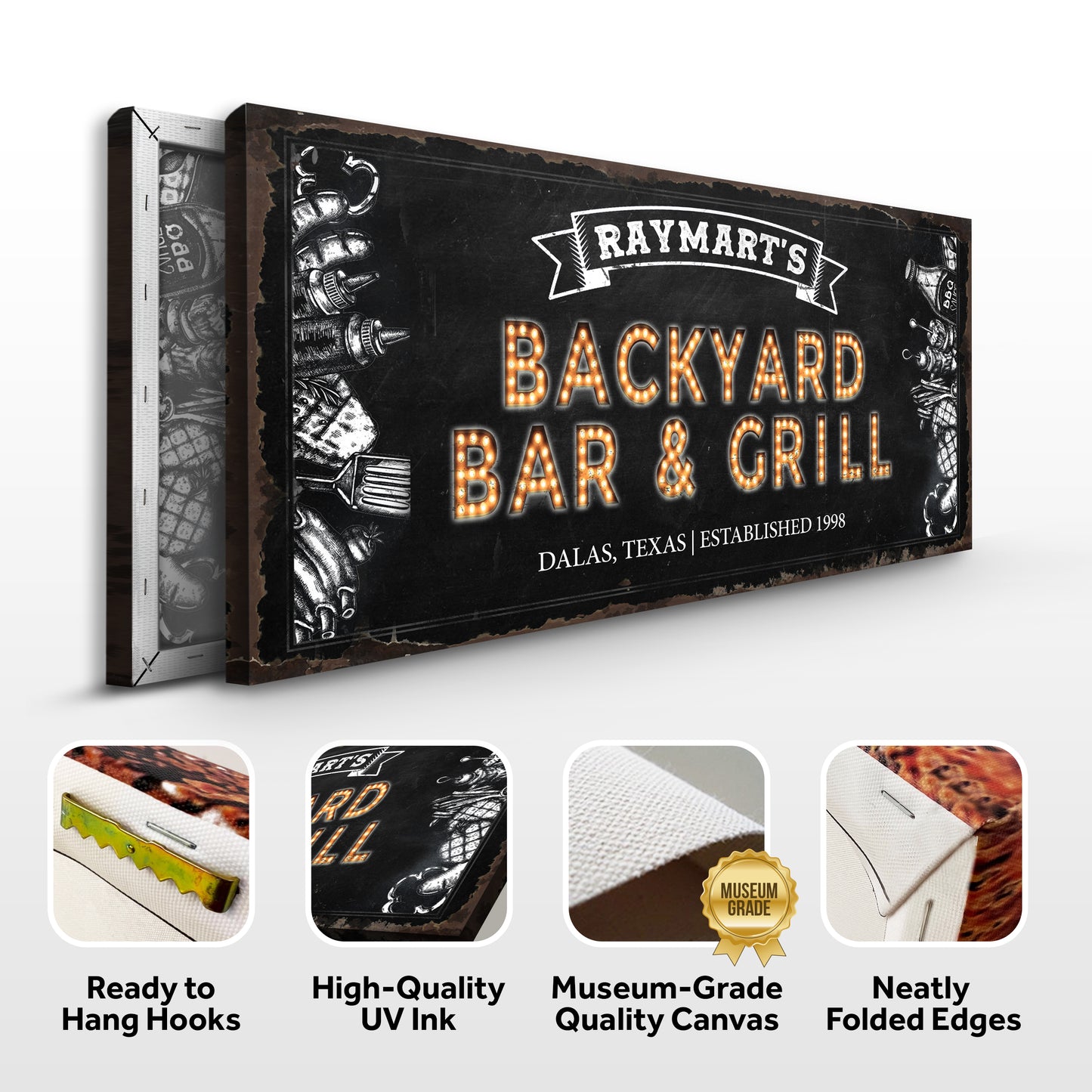 Backyard Bar & Grill Sign XIV