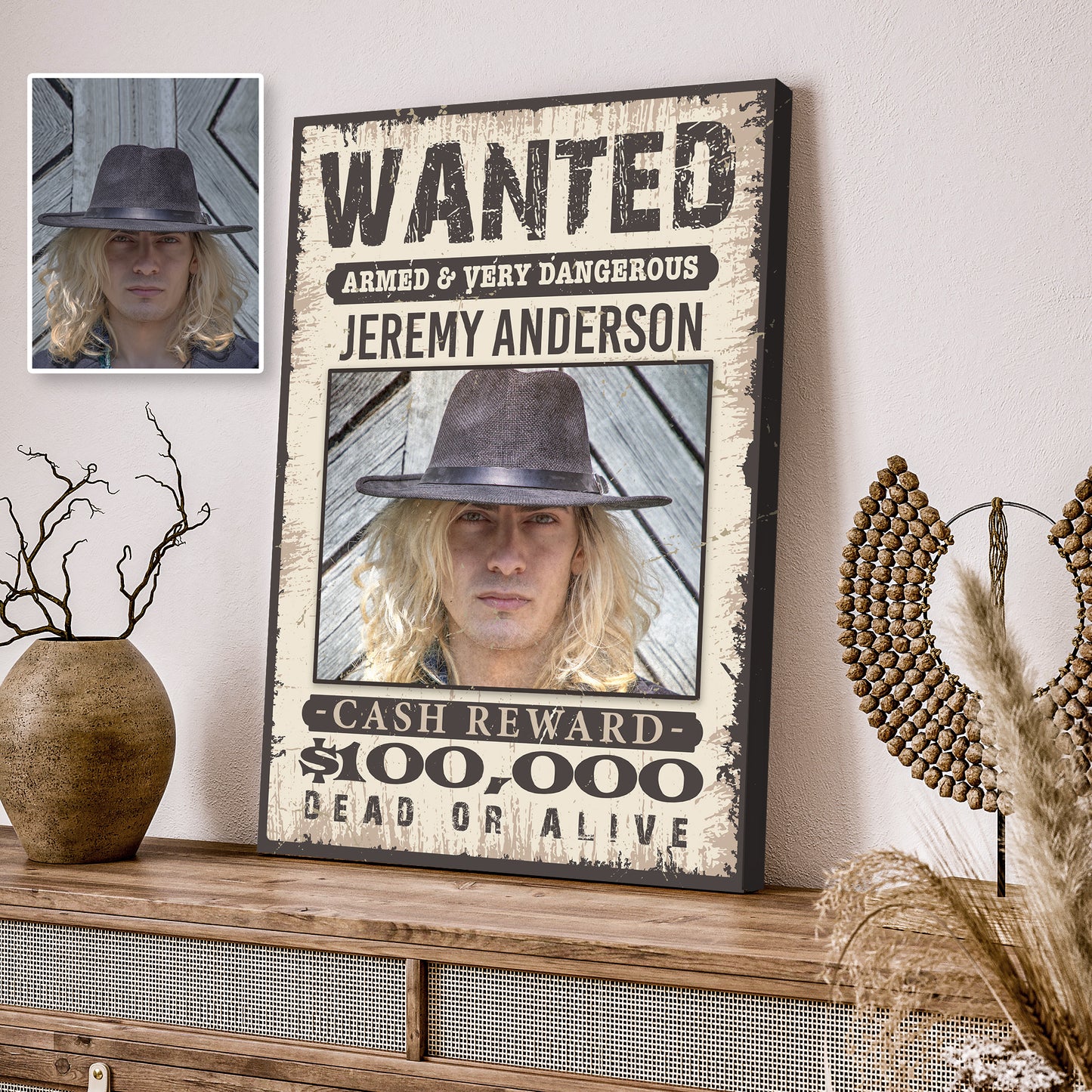 Wanted Sign III Style 2 - Image by Tailored Canvases