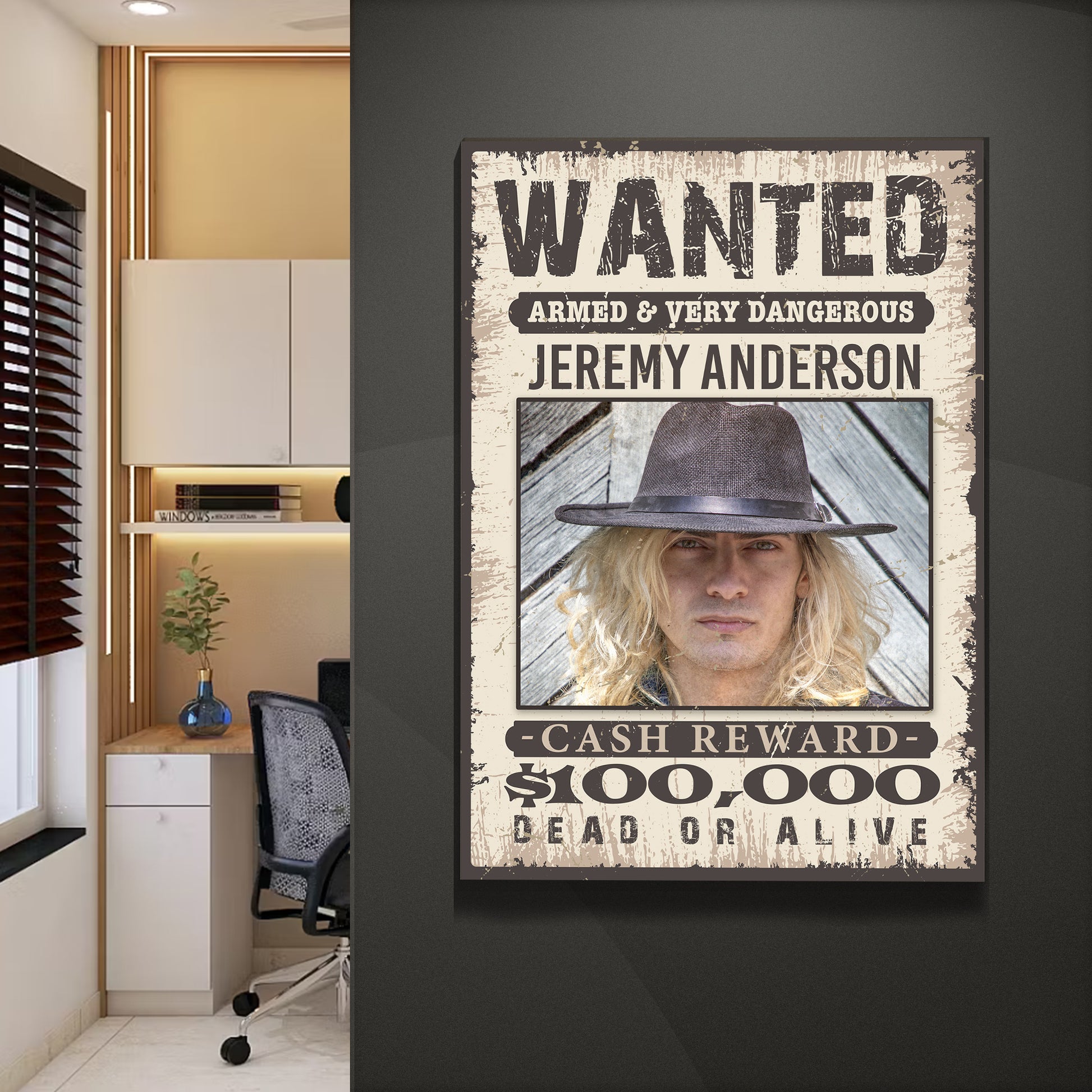 Wanted Sign III Style 1 - Image by Tailored Canvases