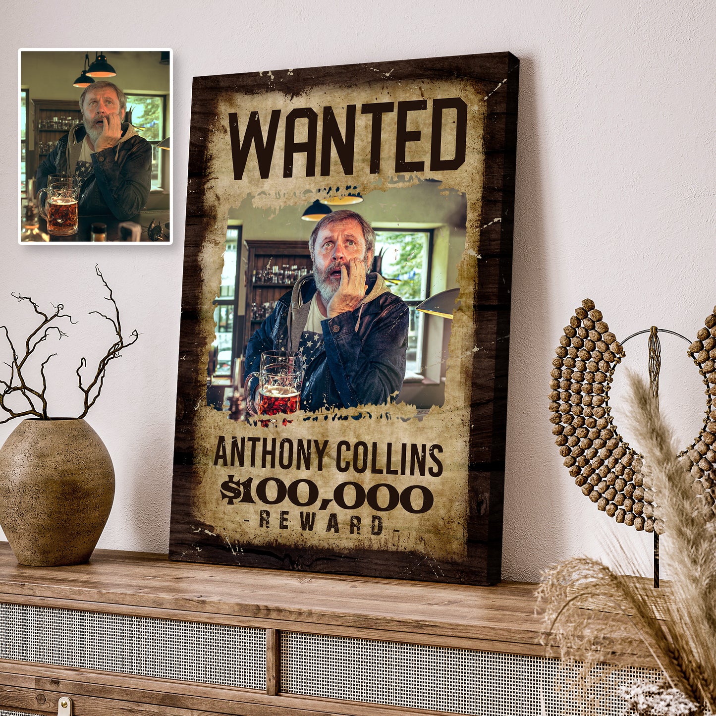 Wanted Sign IV Style 2 - Image by Tailored Canvases