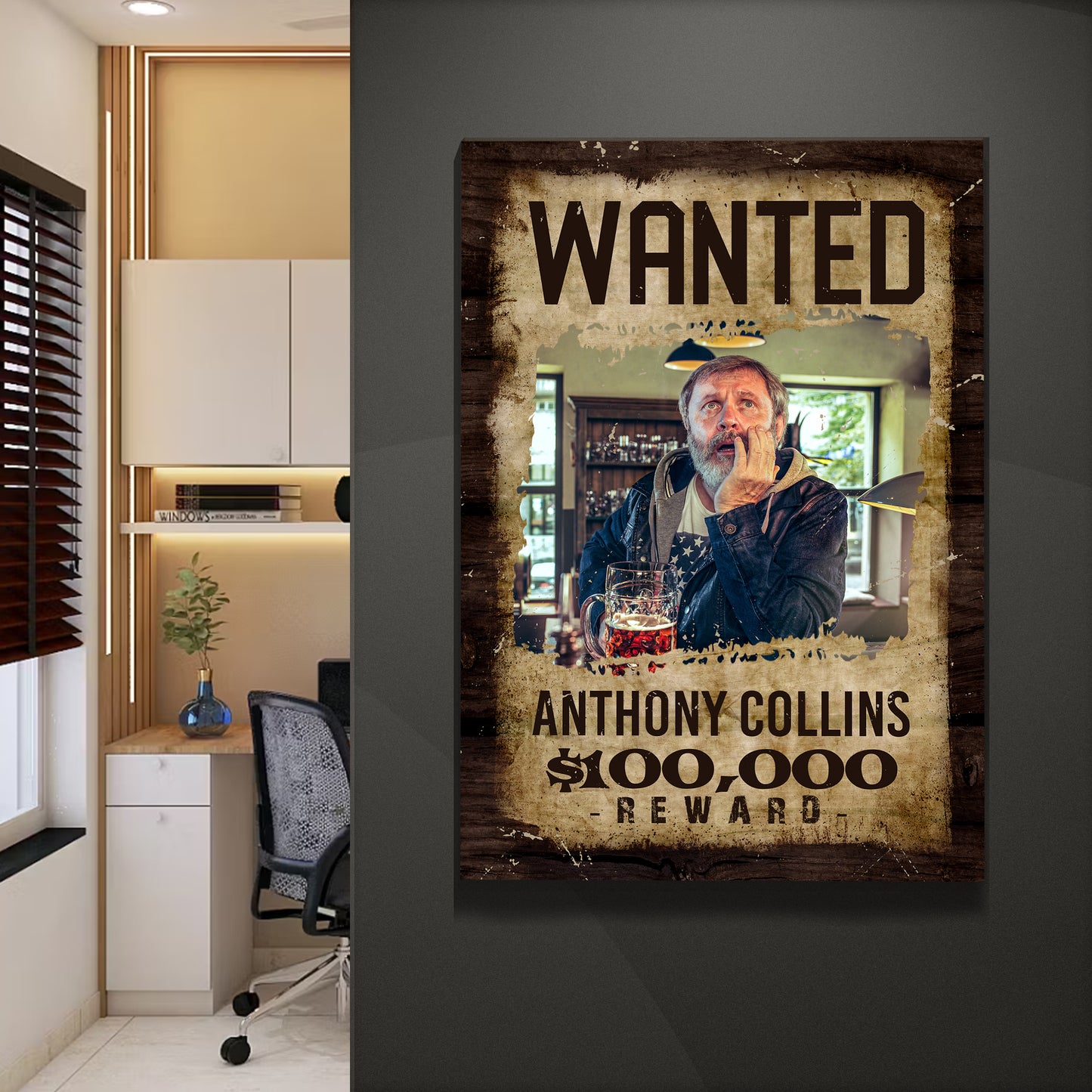Wanted Sign IV Style 1 - Image by Tailored Canvases