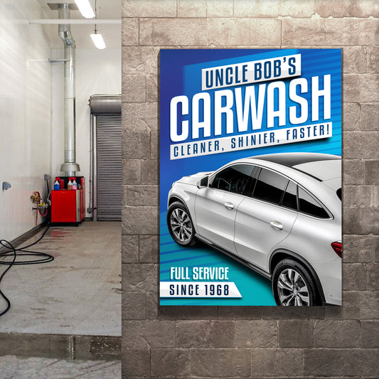 Car Wash Sign - Image by Tailored Canvases