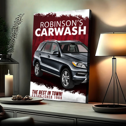 Car Wash Sign II - Image by Tailored Canvases