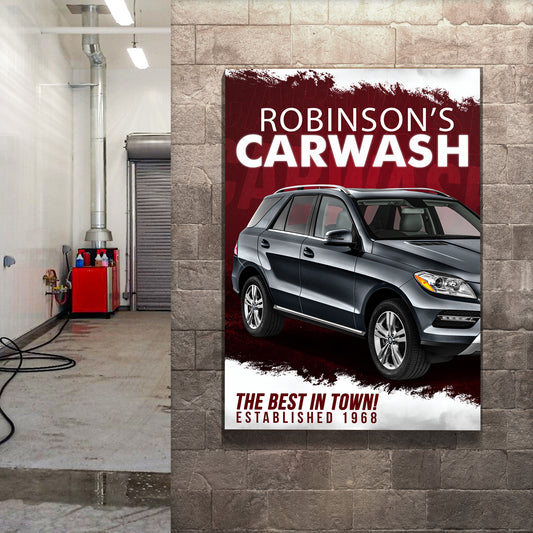 Car Wash Sign II - Image by Tailored Canvases