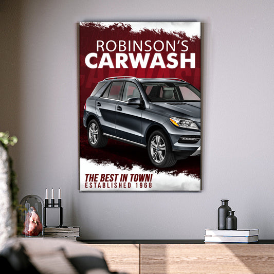 Car Wash Sign II Style 2 - Image by Tailored Canvases