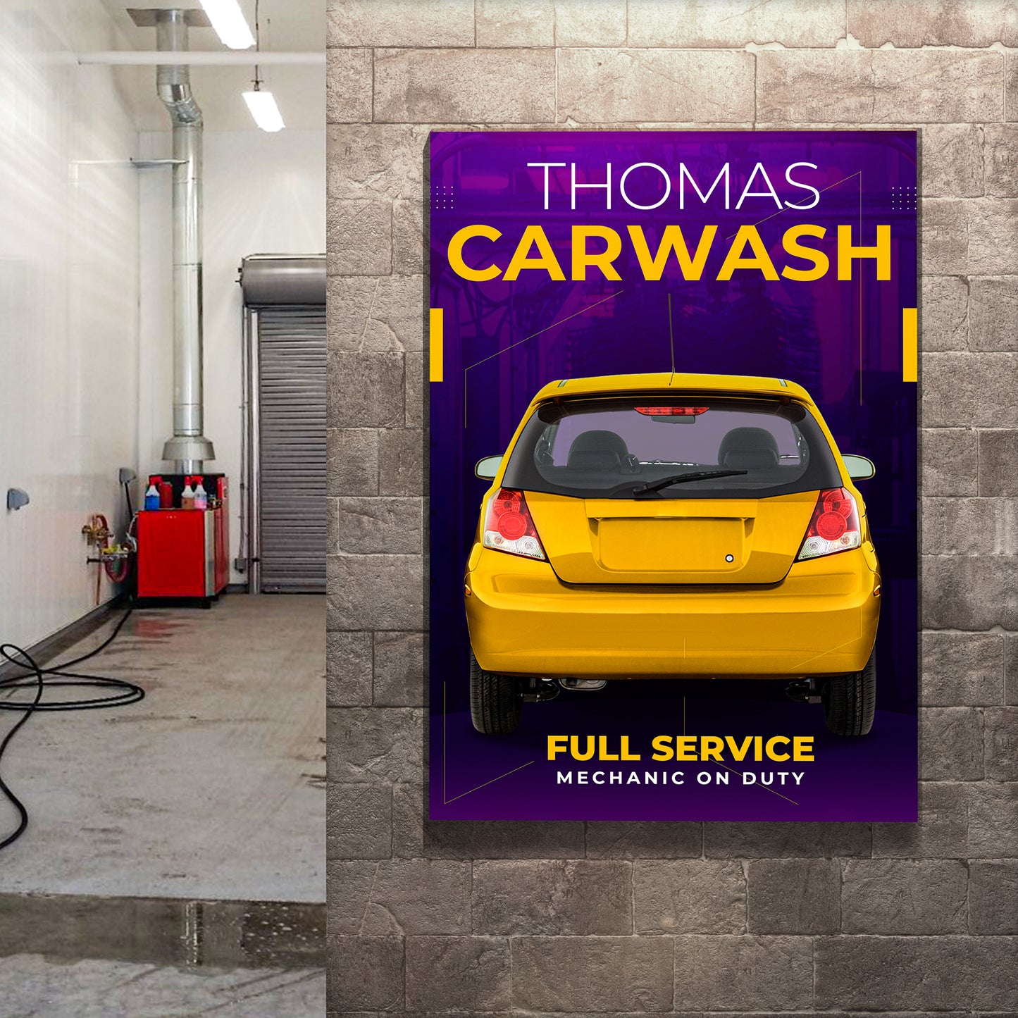 Car Wash Sign III Style 1 - Image by Tailored Canvases