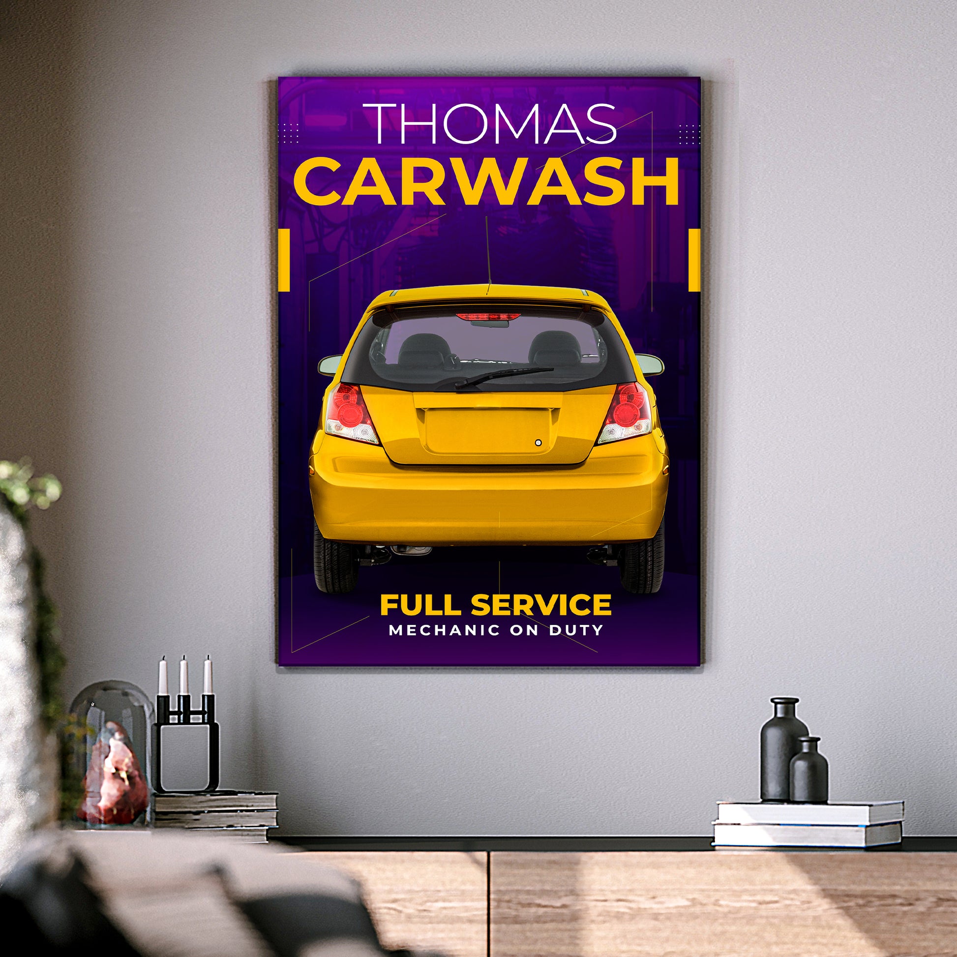 Car Wash Sign III Style 2 - Image by Tailored Canvases
