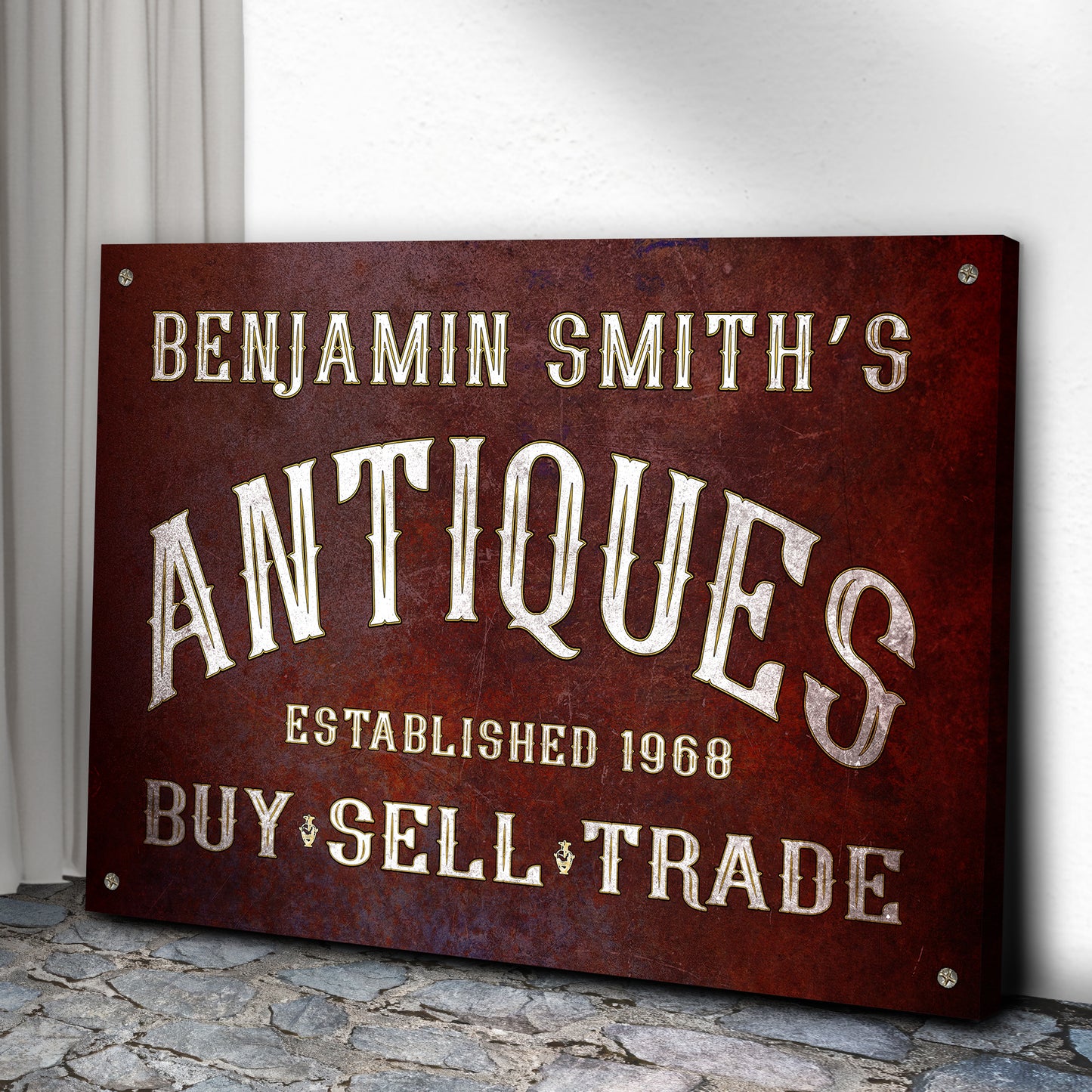 Antique Sign II - Image by Tailored Canvases