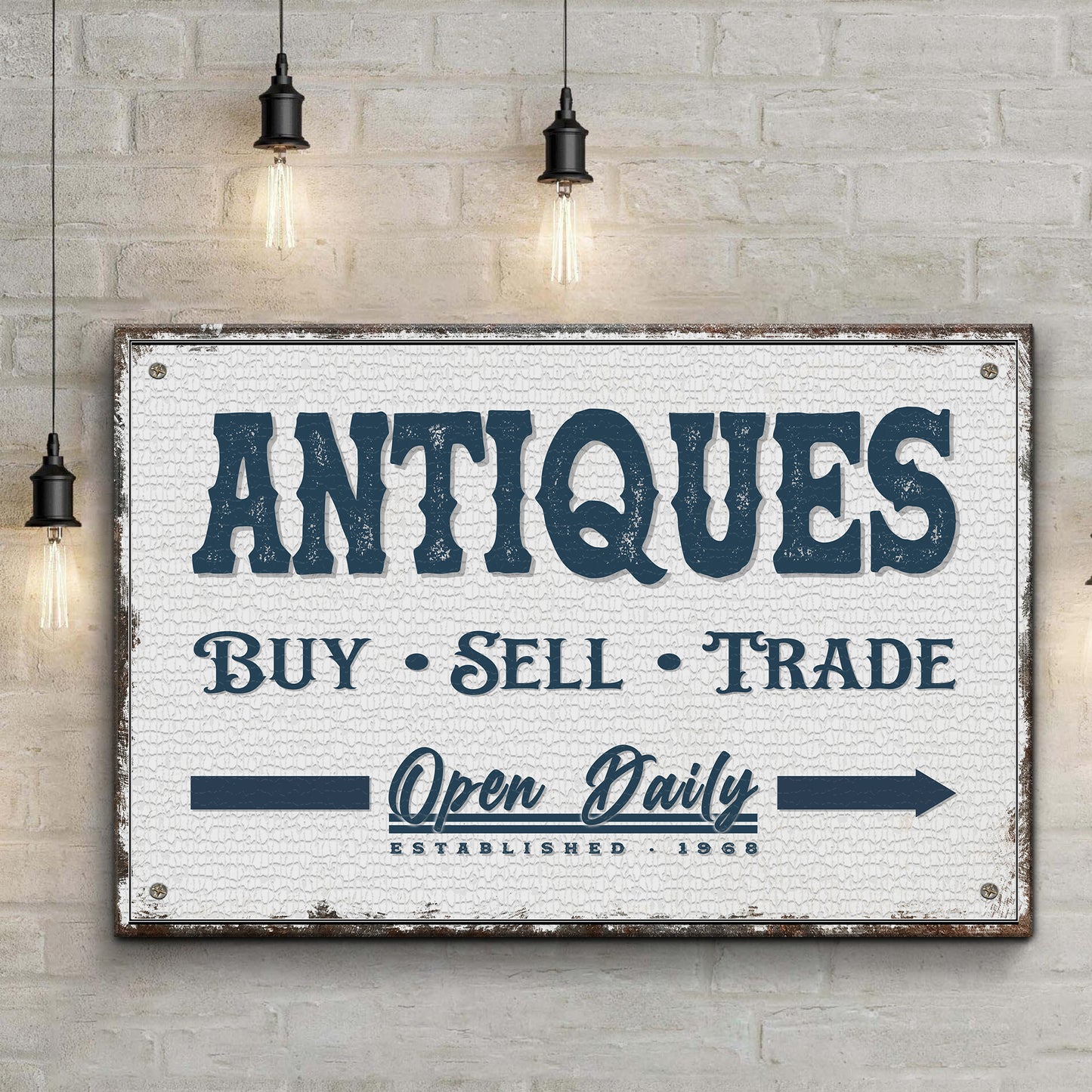 Antique Sign III Style 2 - Image by Tailored Canvases