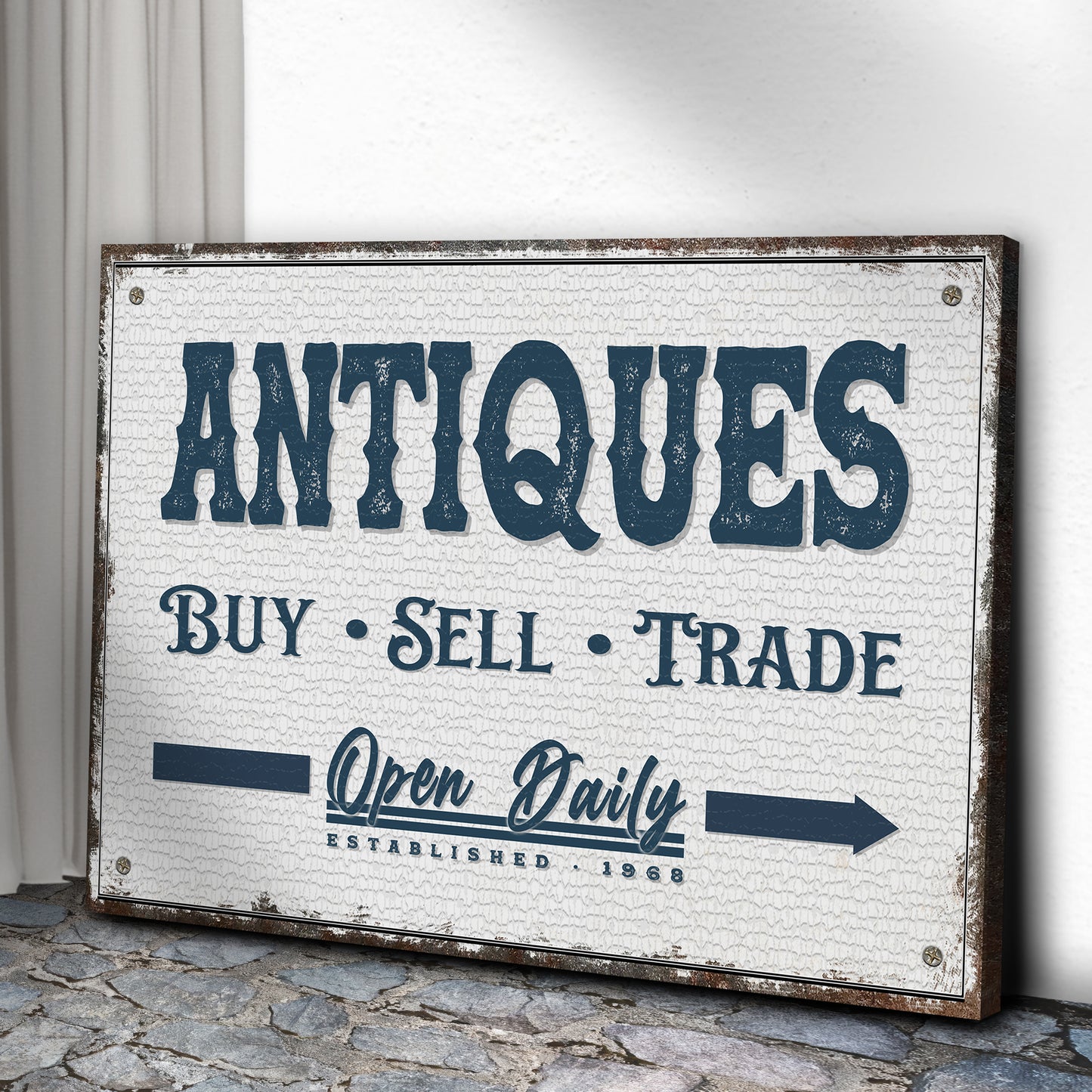 Antique Sign III - Image by Tailored Canvases