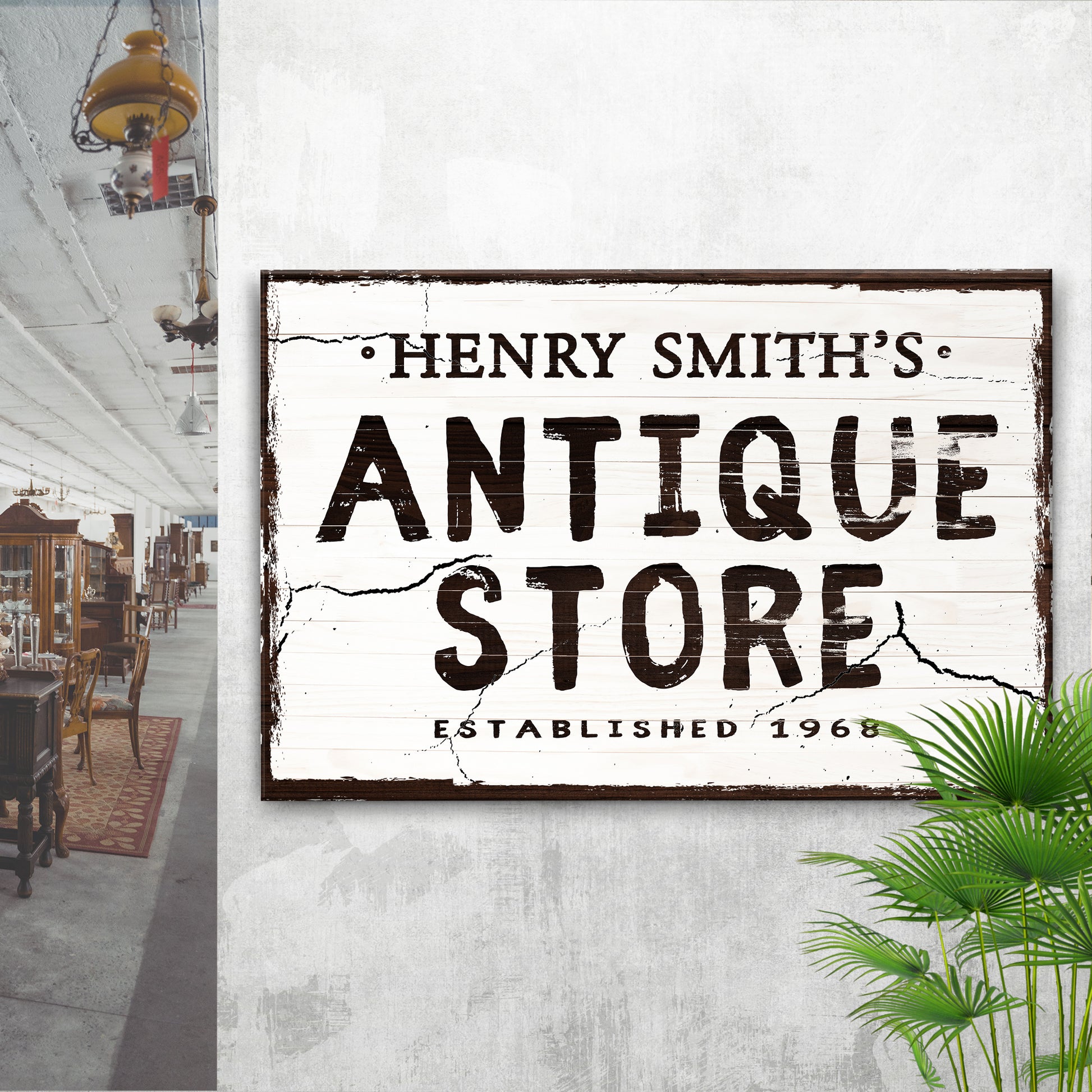 Antique Sign V Style 1 - Image by Tailored Canvases