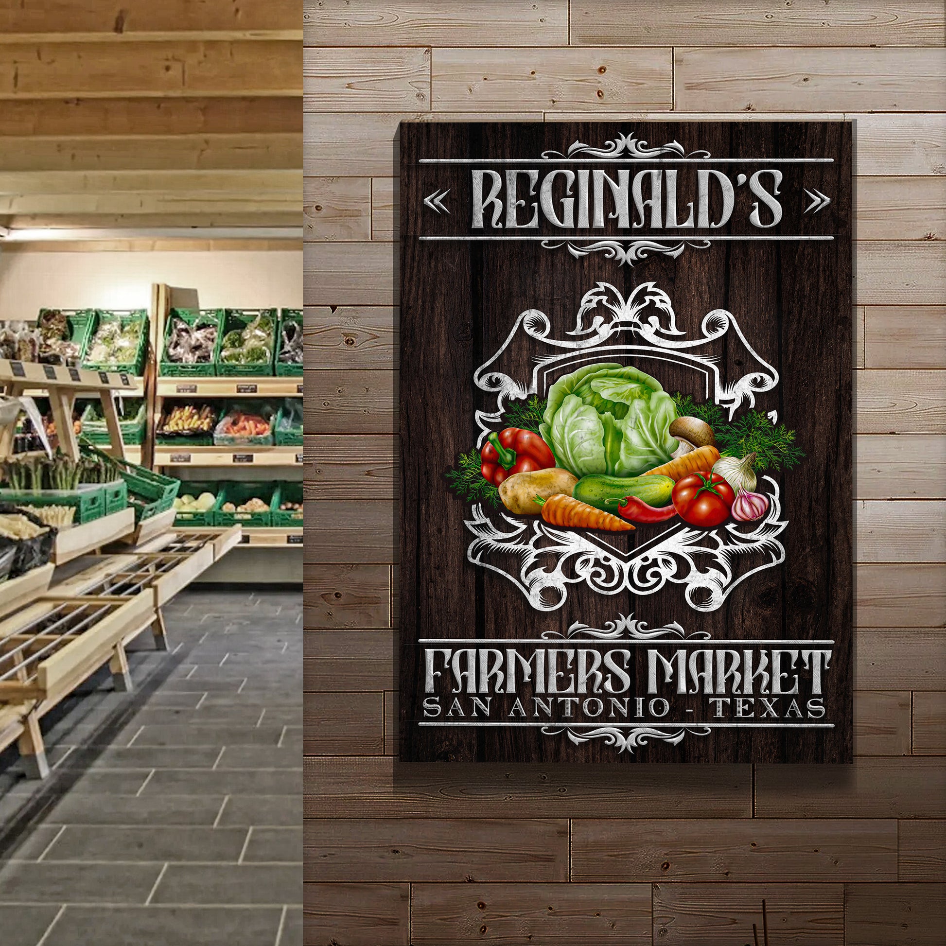 Farmers Market Sign III Style 1 - Image by Tailored Canvases