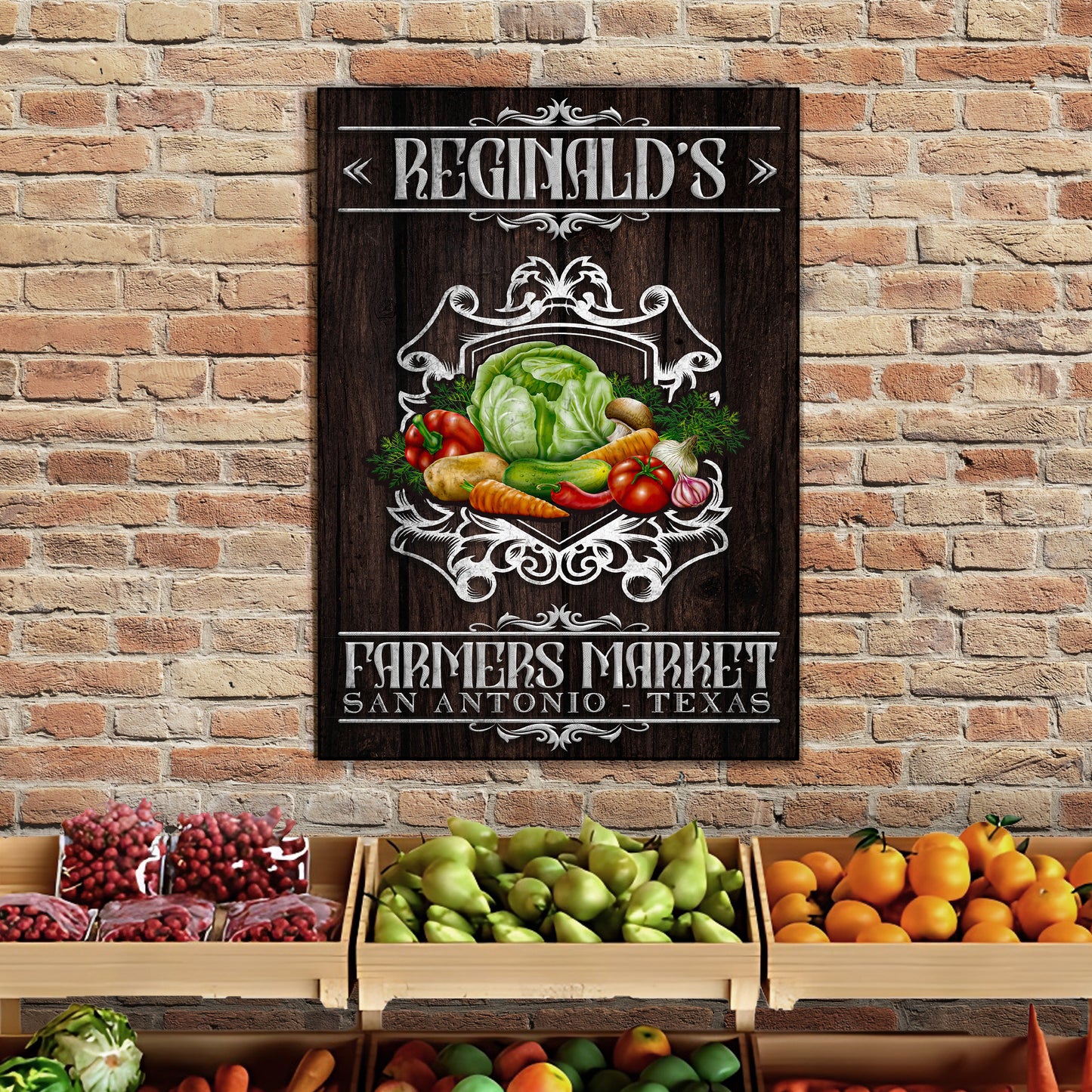Farmers Market Sign III Style 2 - Image by Tailored Canvases