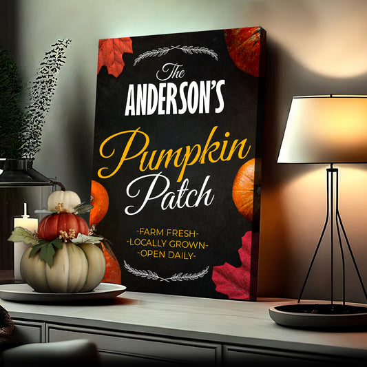 Pumpkin Patch Sign VI - Imaged by Tailored Canvases