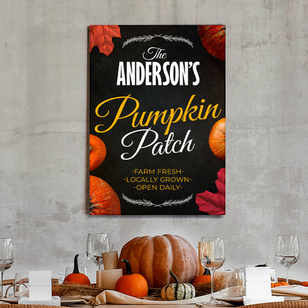 Pumpkin Patch Sign VI - Imaged by Tailored Canvases
