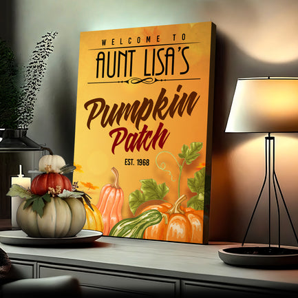Pumpkin Patch Sign VII - Imaged by Tailored Canvases