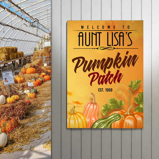 Pumpkin Patch Sign VII Style 2 - Imaged by Tailored Canvases