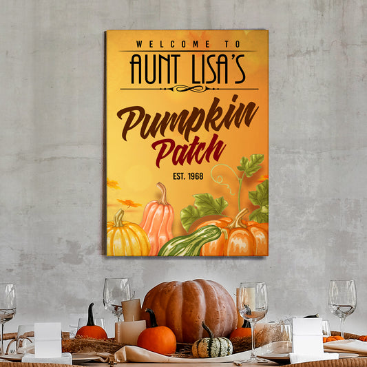 Pumpkin Patch Sign VII - Imaged by Tailored Canvases