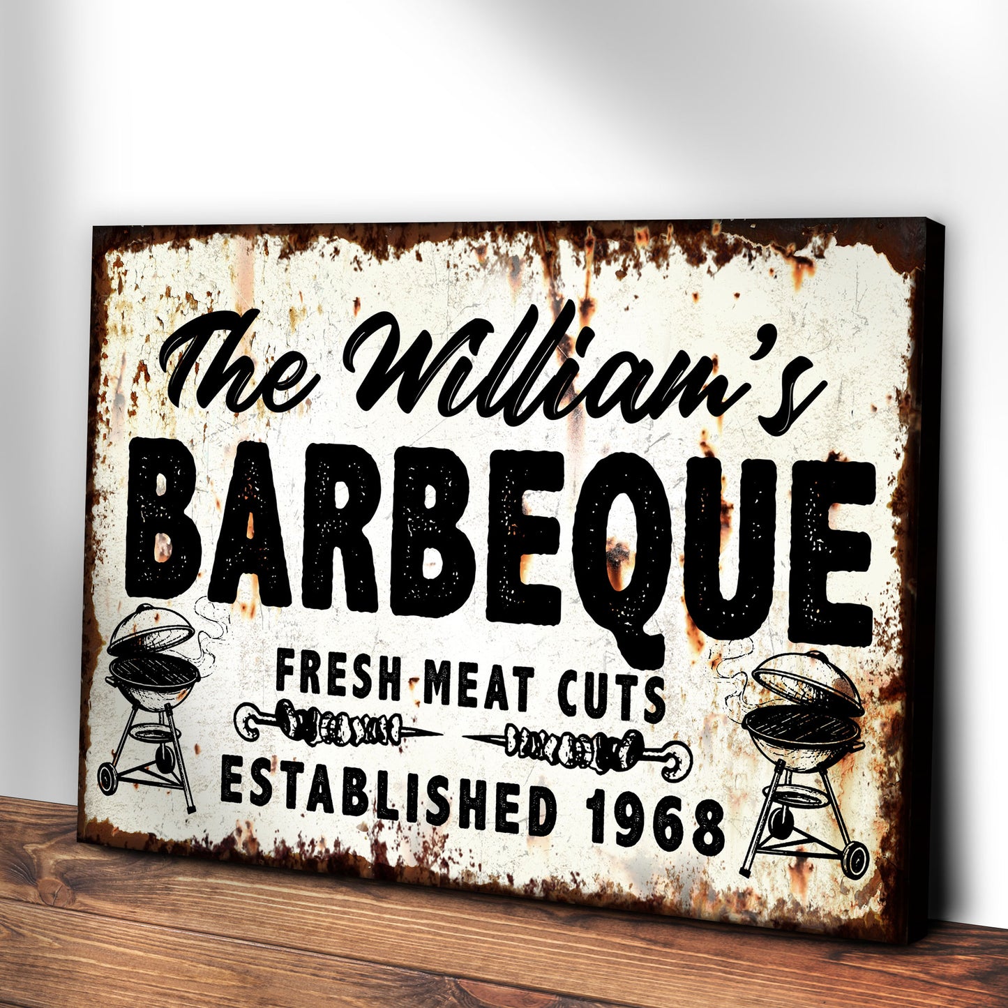 BBQ Sign IV - Imaged by Tailored Canvases