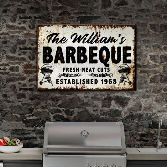 BBQ Sign IV - Imaged by Tailored Canvases