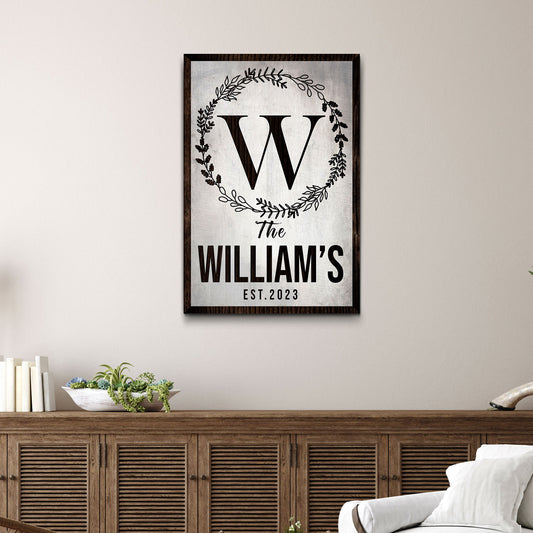 Established Sign IV - Imaged by Tailored Canvases