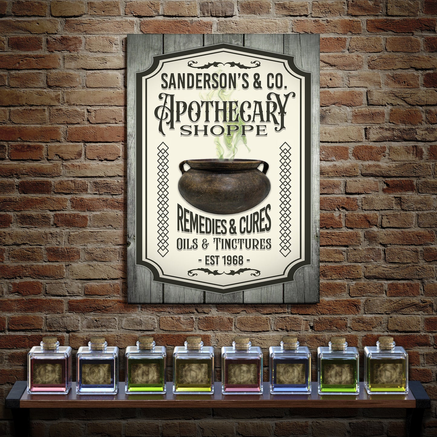 Apothecary Shoppe Sign Style 1 - Imaged by Tailored Canvases