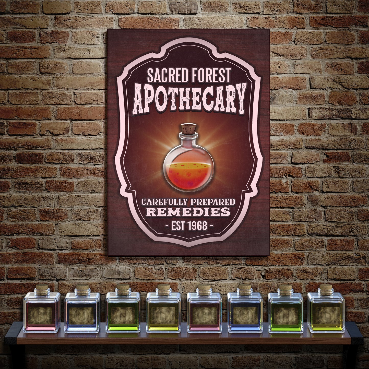 Apothecary Sign III Style 1 - Imaged by Tailored Canvases