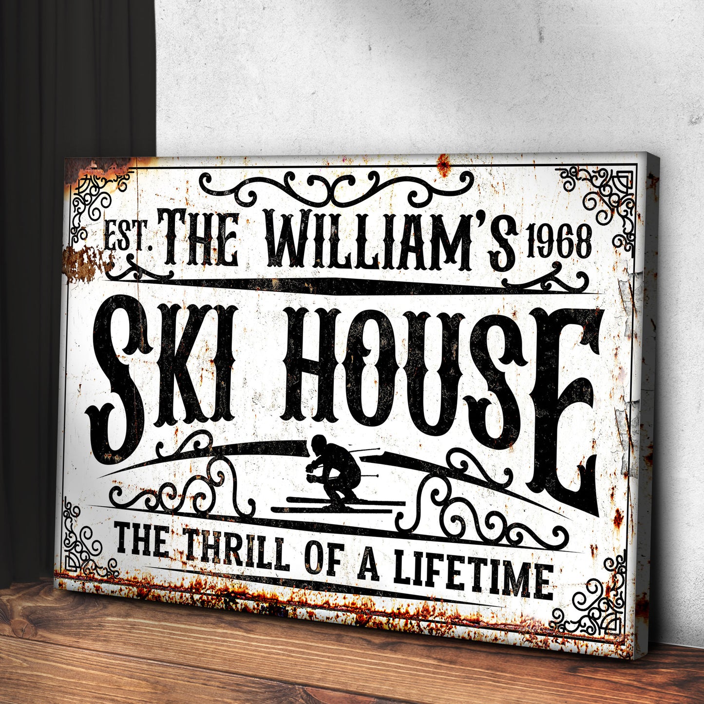 Ski House Sign V - Imaged by Tailored Canvases
