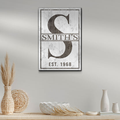 Monogram Sign II Style 1 - Image by Tailored Canvases