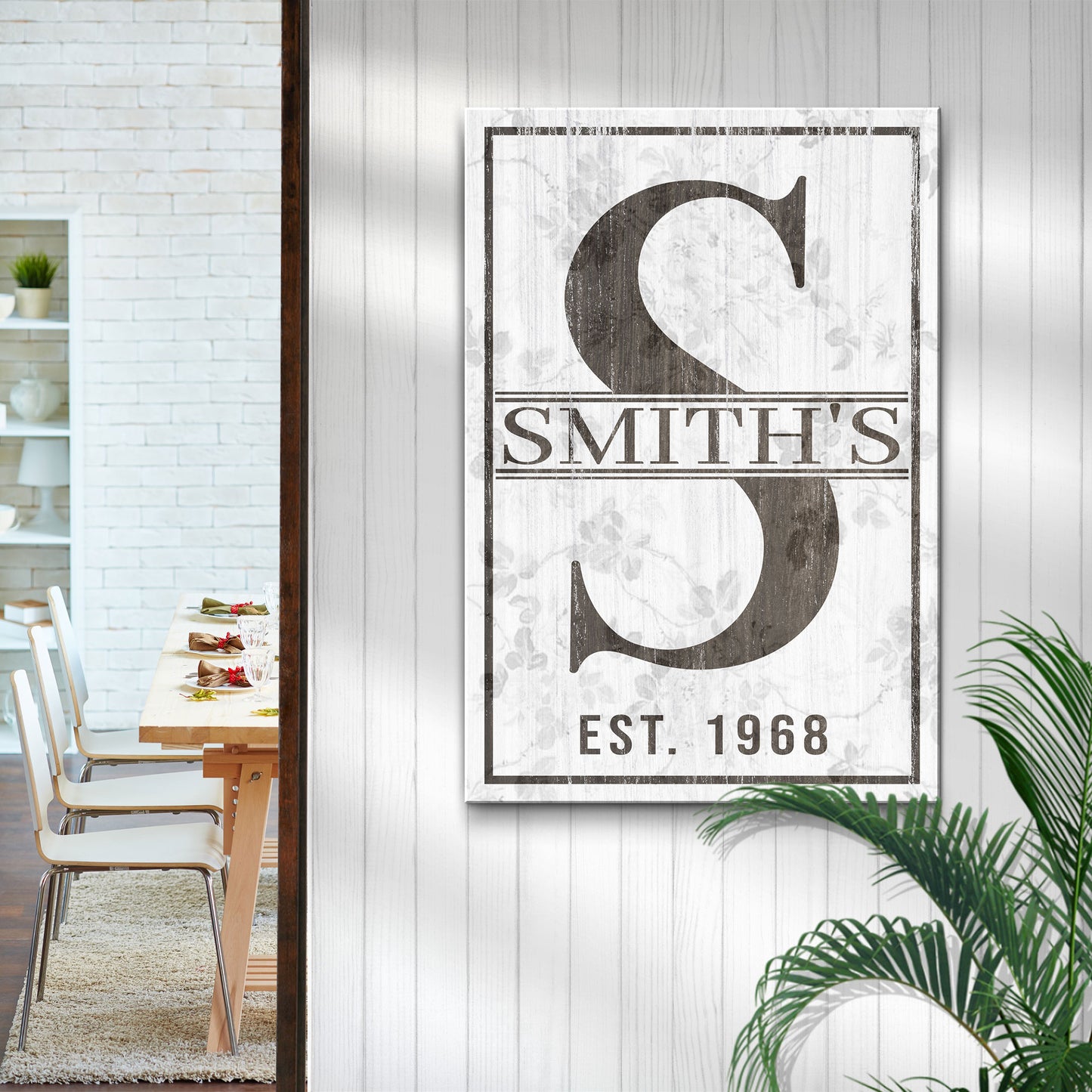 Monogram Sign II Style 2 - Image by Tailored Canvases