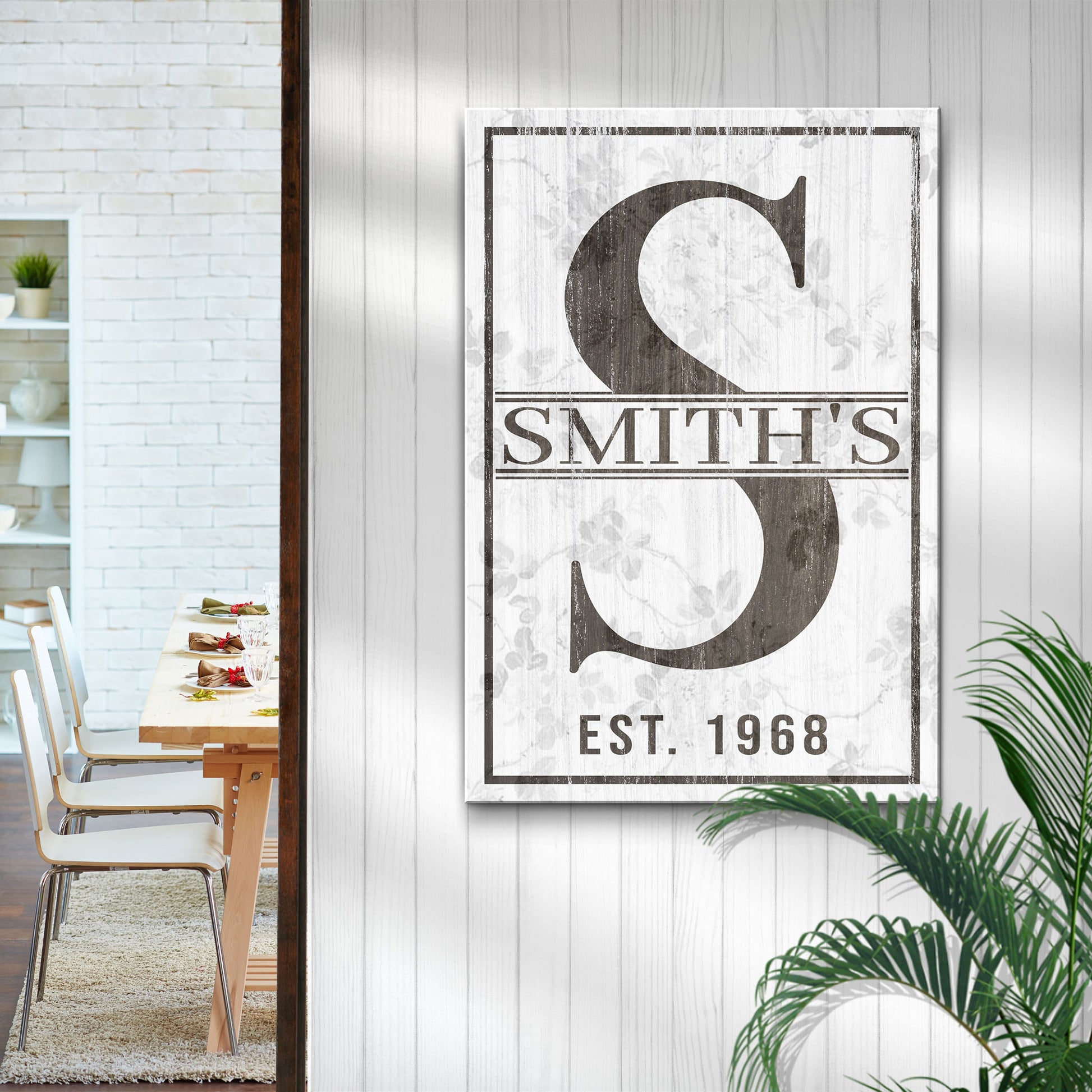 Monogram Sign II Style 2 - Image by Tailored Canvases