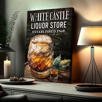 Liquor Store Sign III | Customizable Canvas