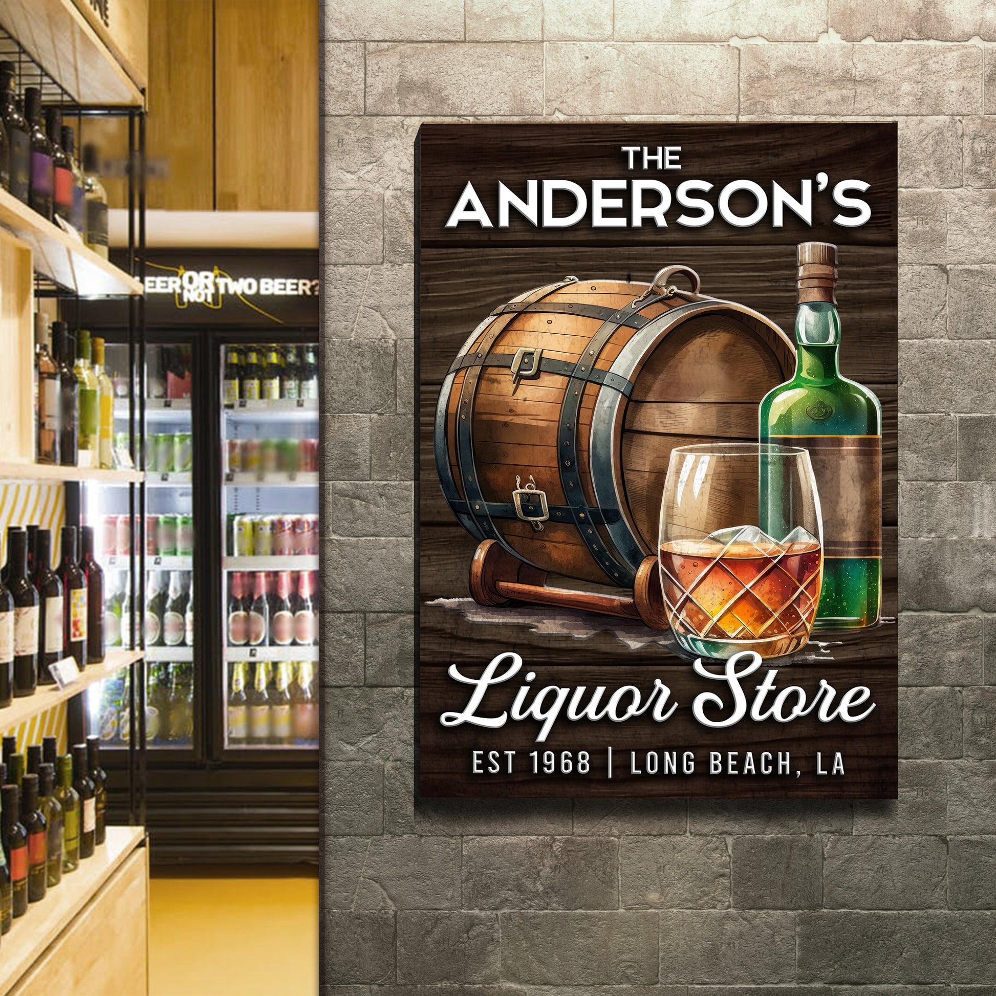 Liquor Store Sign V Style 1 - Image by Tailored Canvases