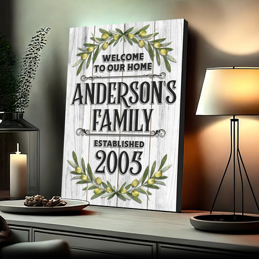 Home Established Sign  - Image by Tailored Canvases