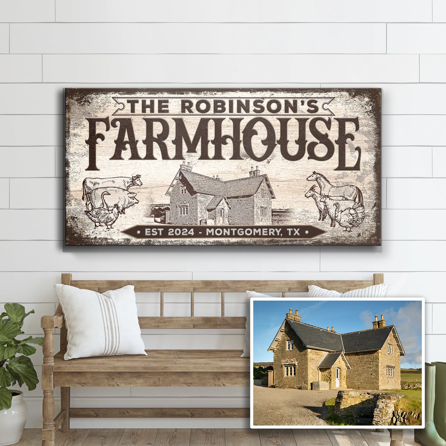 Custom Farmhouse Sign III