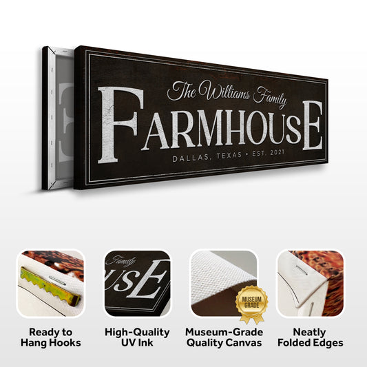 Custom Vintage Rust Farmhouse Sign III Specs - Image by Tailored Canvases